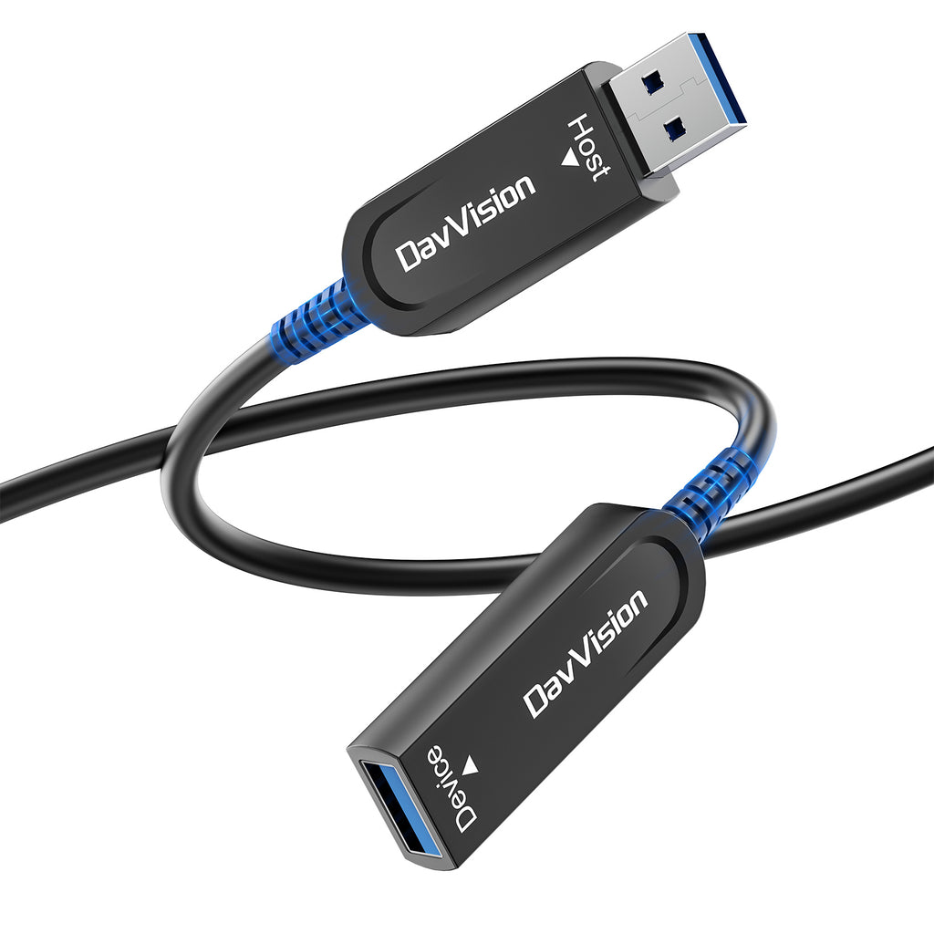 USB 3.2 Extension Cable 33 FT-50FT, Fiber Optic USB Cable 10Gbps Male to Female