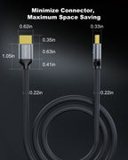 DavVision 16K HDMI 2.2 Cable 96Gbps 3.3FT, Ultra High Speed 16K@60Hz 8K@120Hz 4K@480Hz HDMI Cable, HDCP 2.3,HDR10,eARC,LIP, VRR HDMI Cords Compact & Soft for RTX 5090/Gaming PC/PS5/HDTV/Monitor