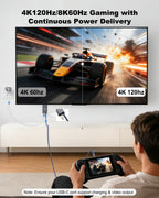 USB C to HDMI Cable with 240W PD Fast Charging 3.3-10FT