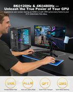 DavVision 16K HDMI 2.2 Cable 96Gbps 3.3FT, Ultra High Speed 16K@60Hz 8K@120Hz 4K@480Hz HDMI Cable, HDCP 2.3,HDR10,eARC,LIP, VRR HDMI Cords Compact & Soft for RTX 5090/Gaming PC/PS5/HDTV/Monitor